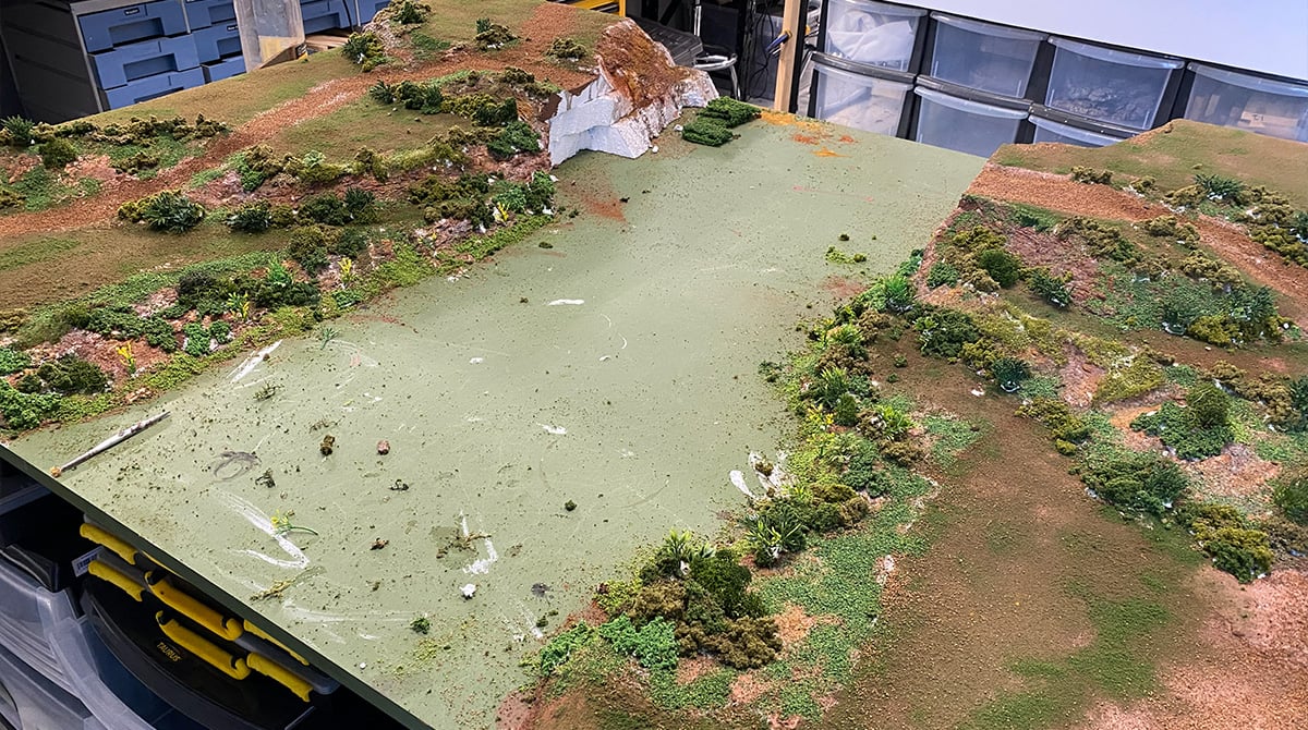 Adding flock to the board