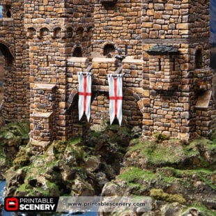 Castle Flags 3d Print file