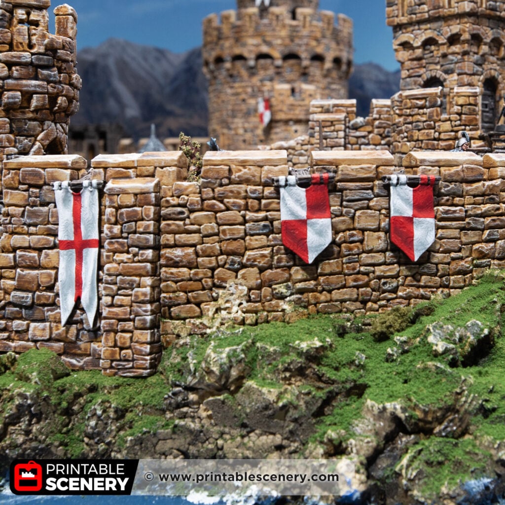 Castle Flags 3d Print file