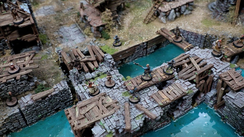 3D printed and painted Shadofey ruins for dnd and wargaming