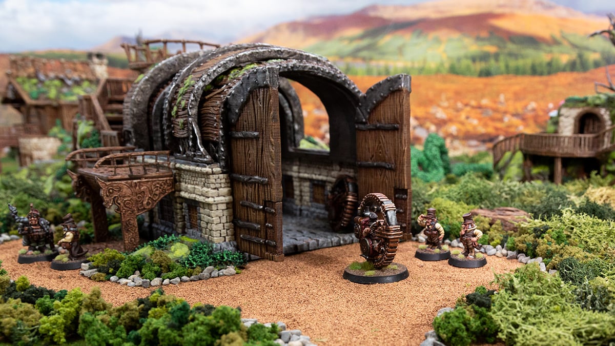 3d printed and painted halfling models for dnd and wargames