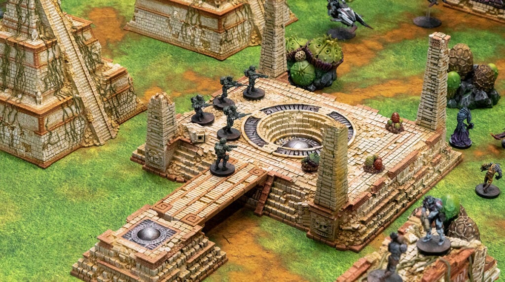 3d printed and painted New Eden models