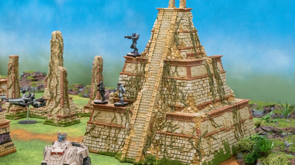 3d printed and painted New Eden models