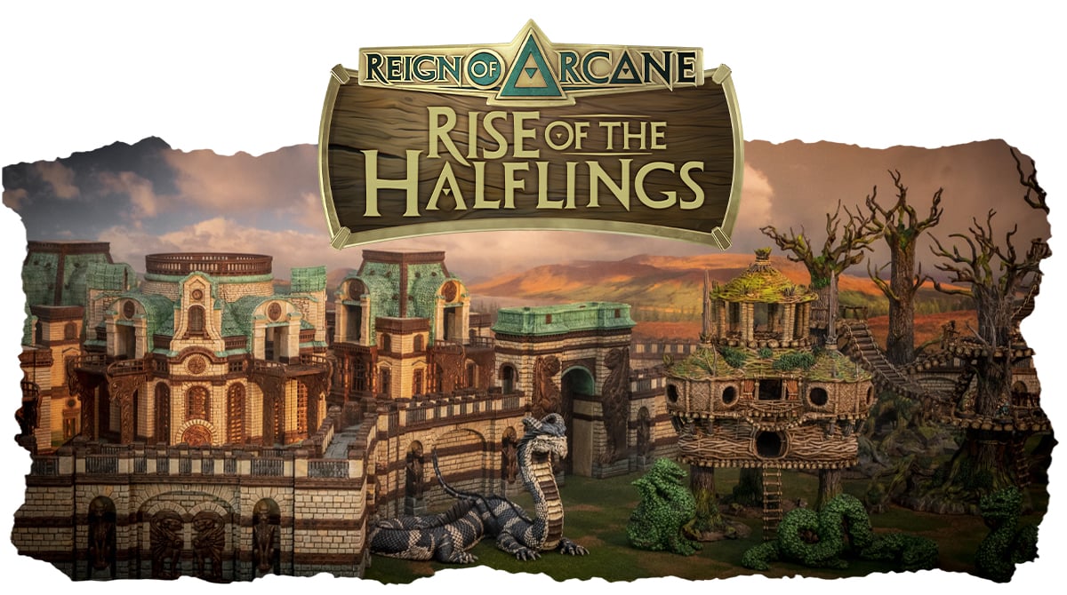 3d printed and painted halflings terrain for dnd and wargaming