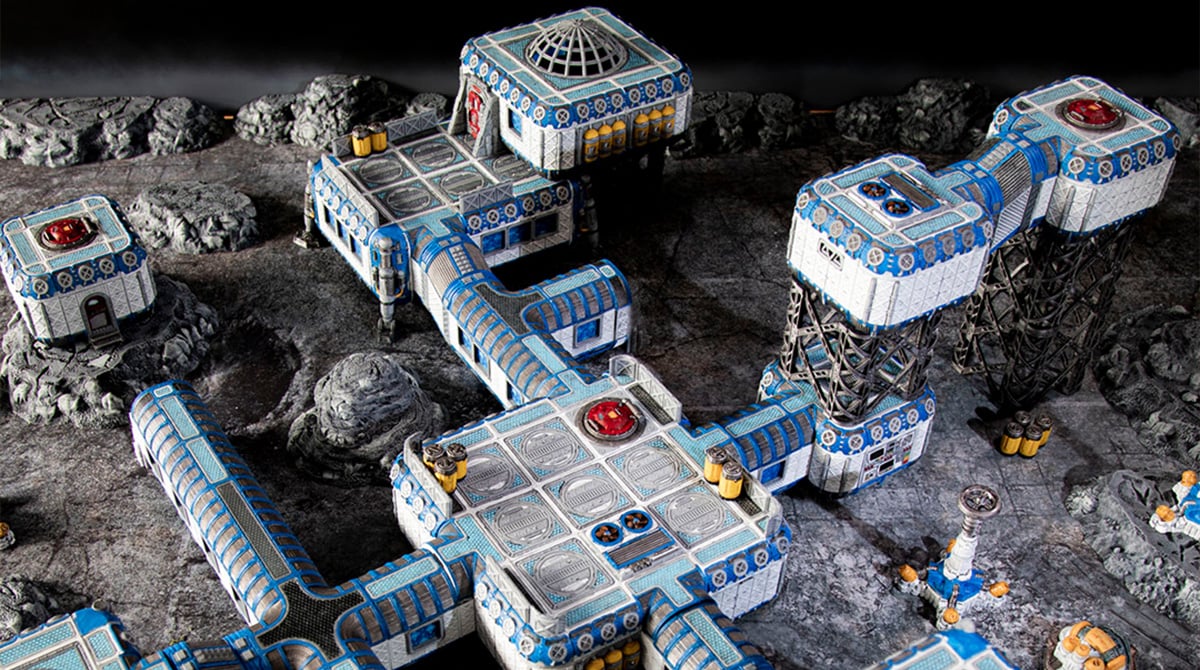 3d printed and painted Sanctuary-17 models