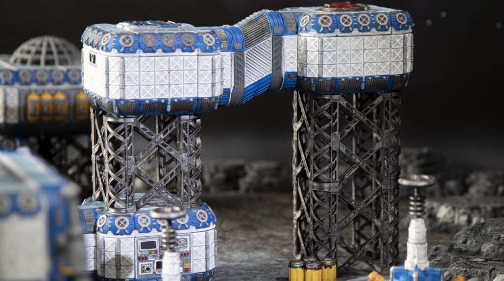 3d printed and painted Sanctuary-17 models