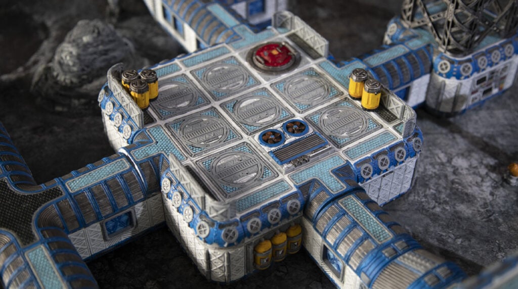 3d printed and painted Sanctuary-17 models