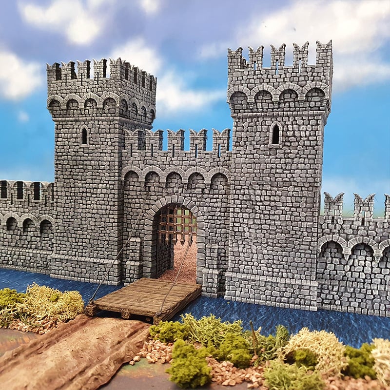 3d printed and painted port winterdale gatehouse