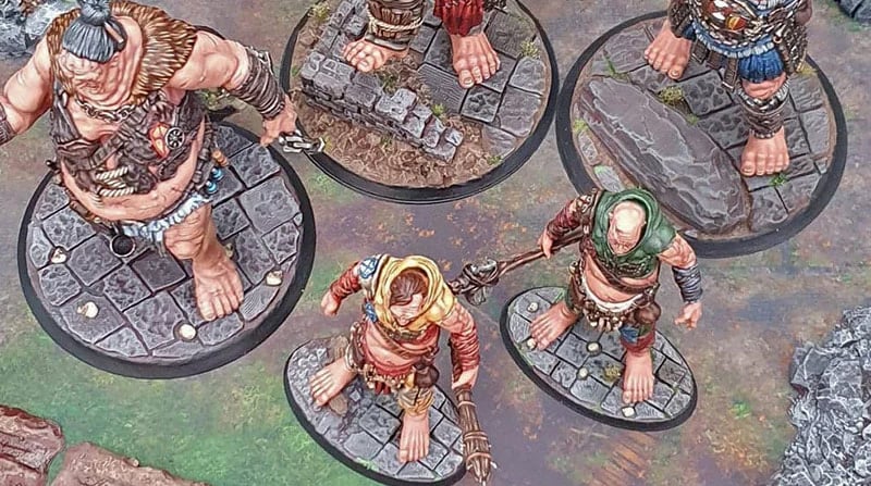 3d printed and painted bases models