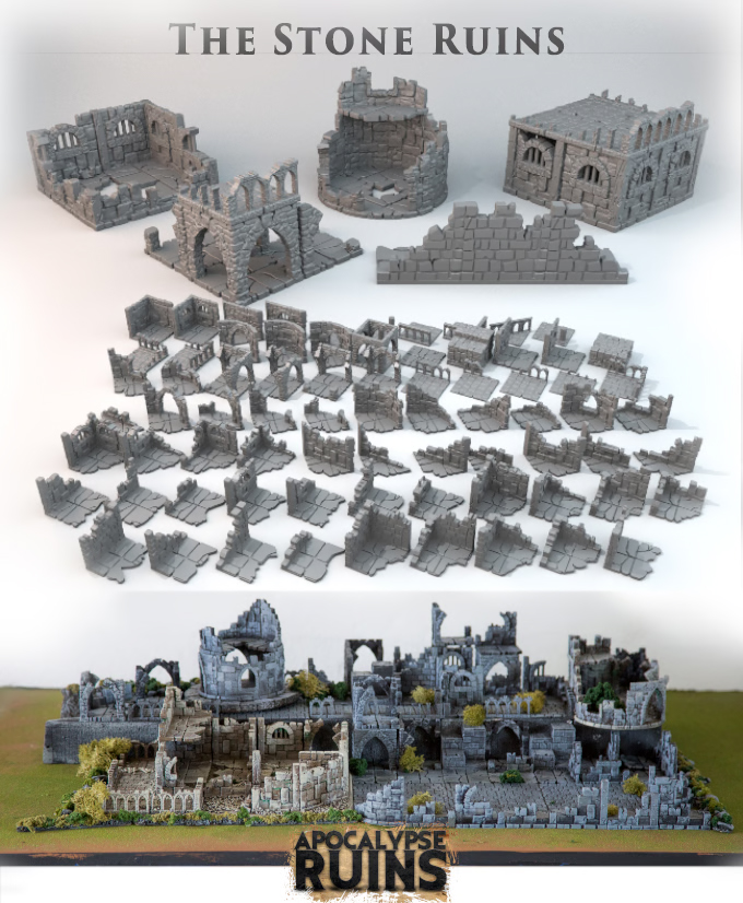 3D renders of the APOC stone ruins