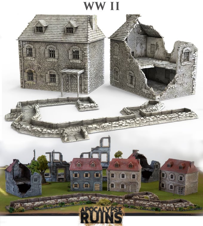 3D renders of the APOC WWII ruins