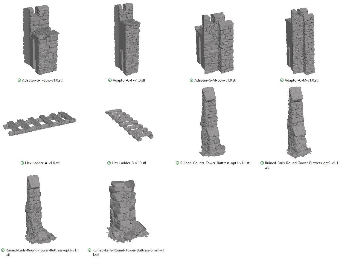 Adaptors, Buttresses and Ladders Reference