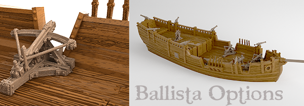 3d render of a lost shop ballista