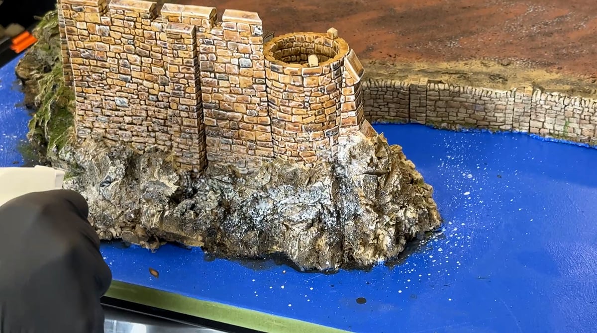 adding pva to a 3d printed Island Castle