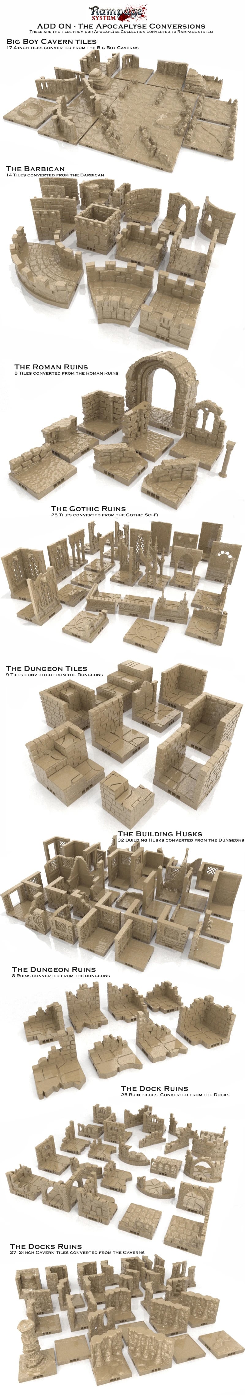 3D renders of the Apocalypse conversions pack