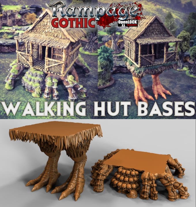 3d render of the Rampage Gothic models