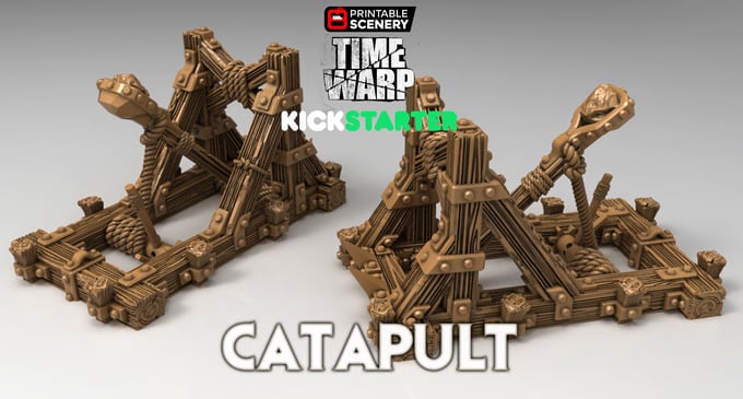 3d renders of Time Warp catapult models