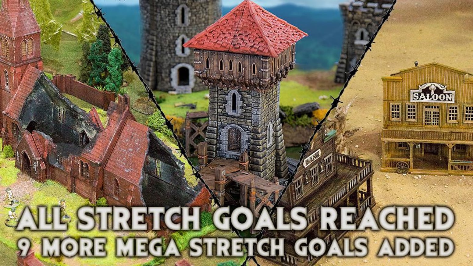 3d printed and painted Time Warp models