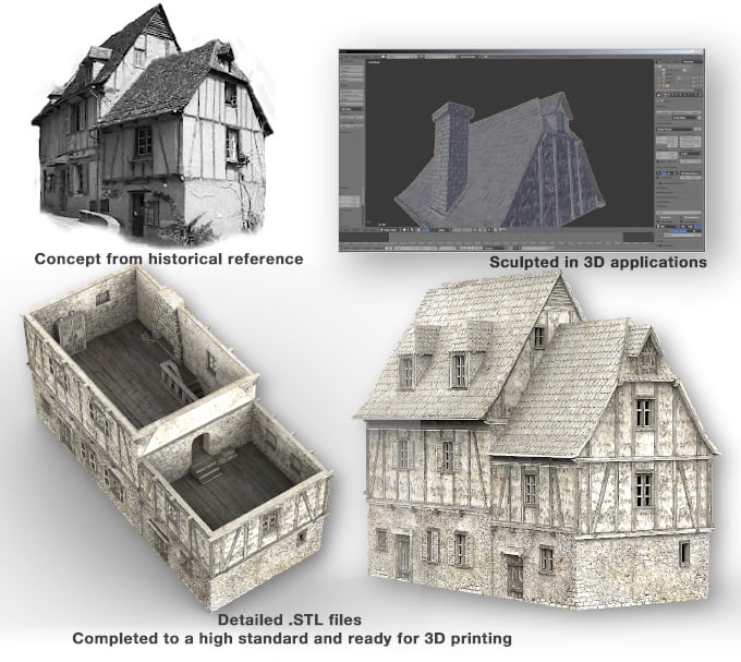 3d renders of Time Warp models