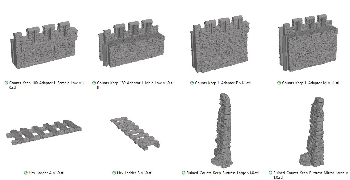 Adaptors, Buttress and ladders Reference