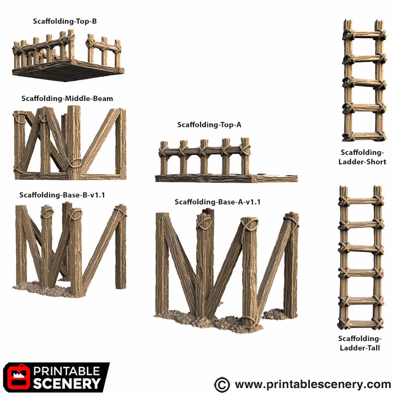 Castle Scaffolding STL
