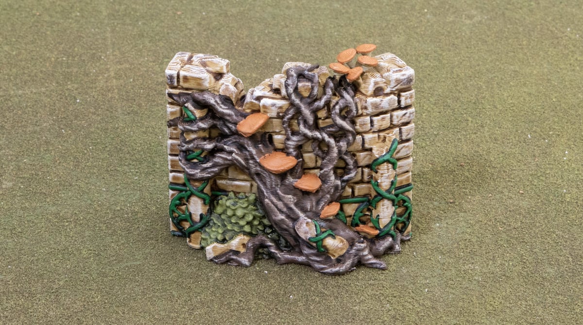Elven groves model with a layer of deathclaw brown paint