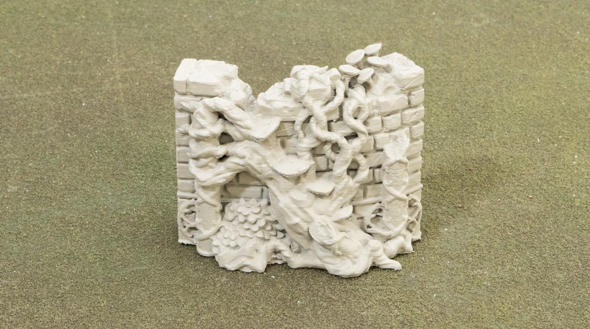 Elven Wall primed with skeleton bone primer