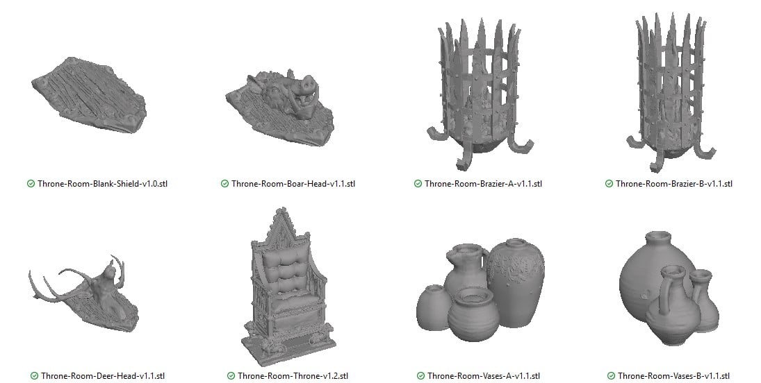 Throne Room Furnishings Reference