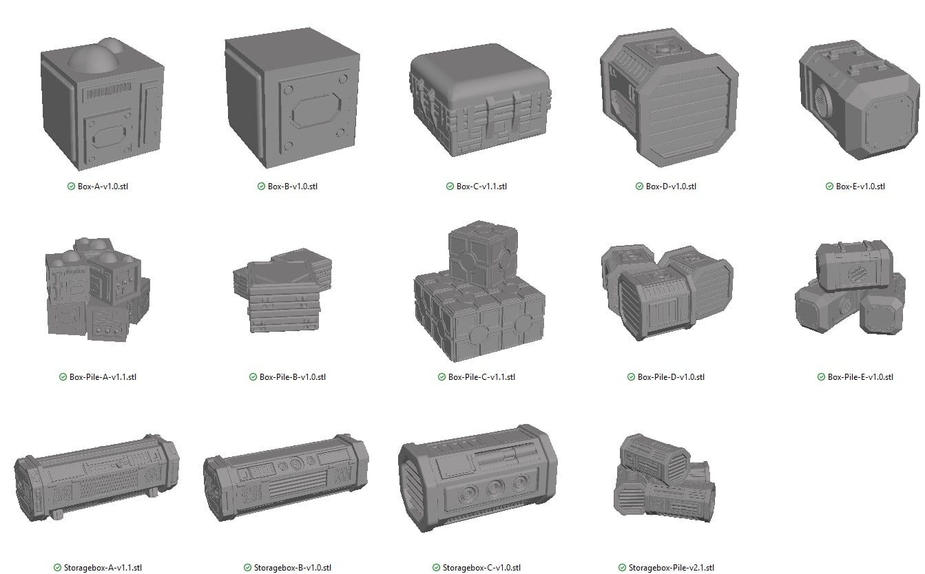Storage Boxes Reference