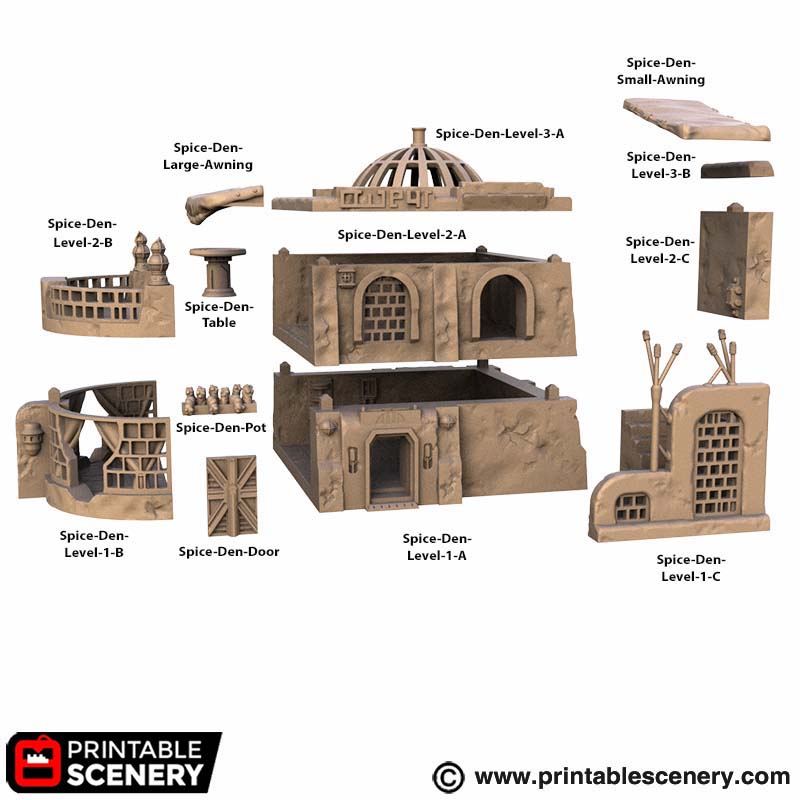 The Spice Den Part list
