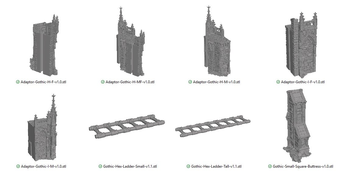 Adaptors, Buttress or Ladders Reference