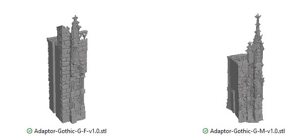 Gothic Round Tower Adaptors Reference