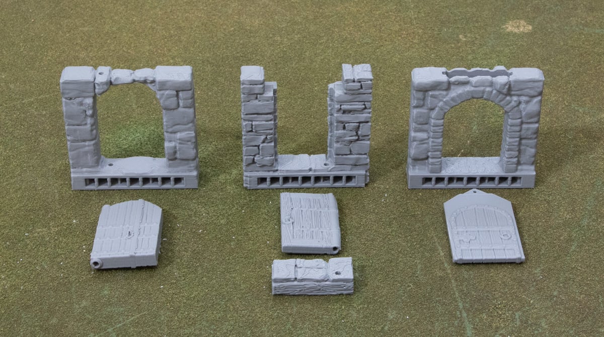 A photo showing the Building of 3D printed OpenLOCK doors
