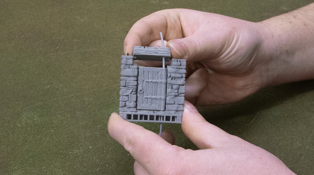 A photo showing the Building of 3D printed OpenLOCK doors