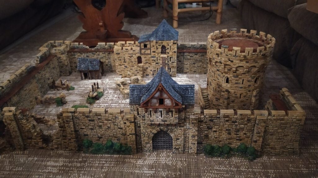 3D printed and painted Throne & Ash Castle