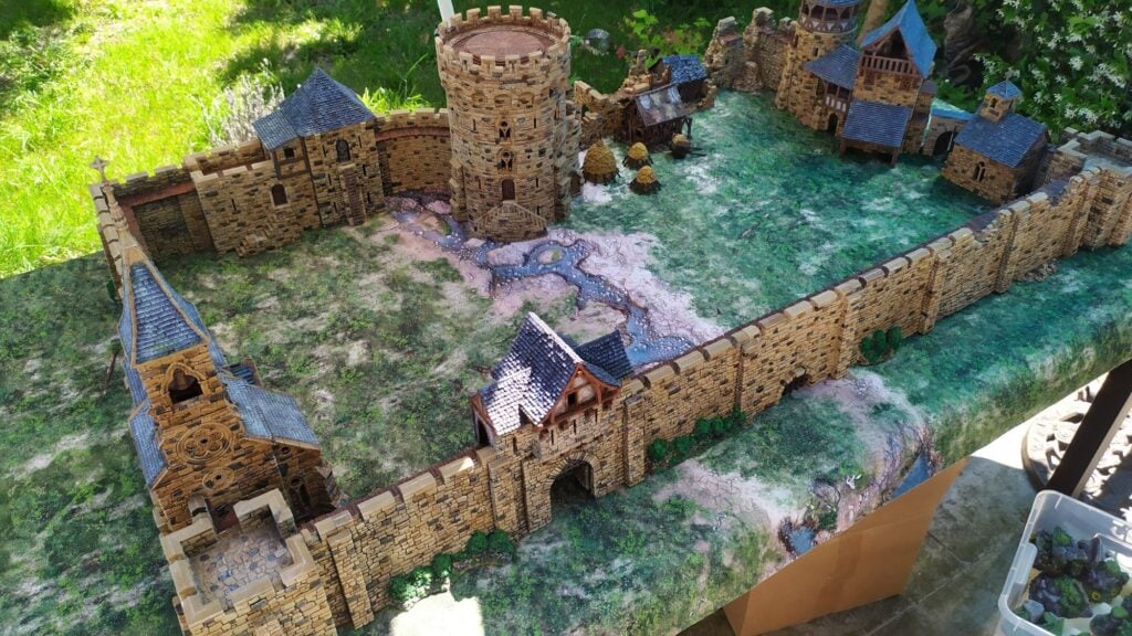 3D printed and painted Throne & Ash Castle