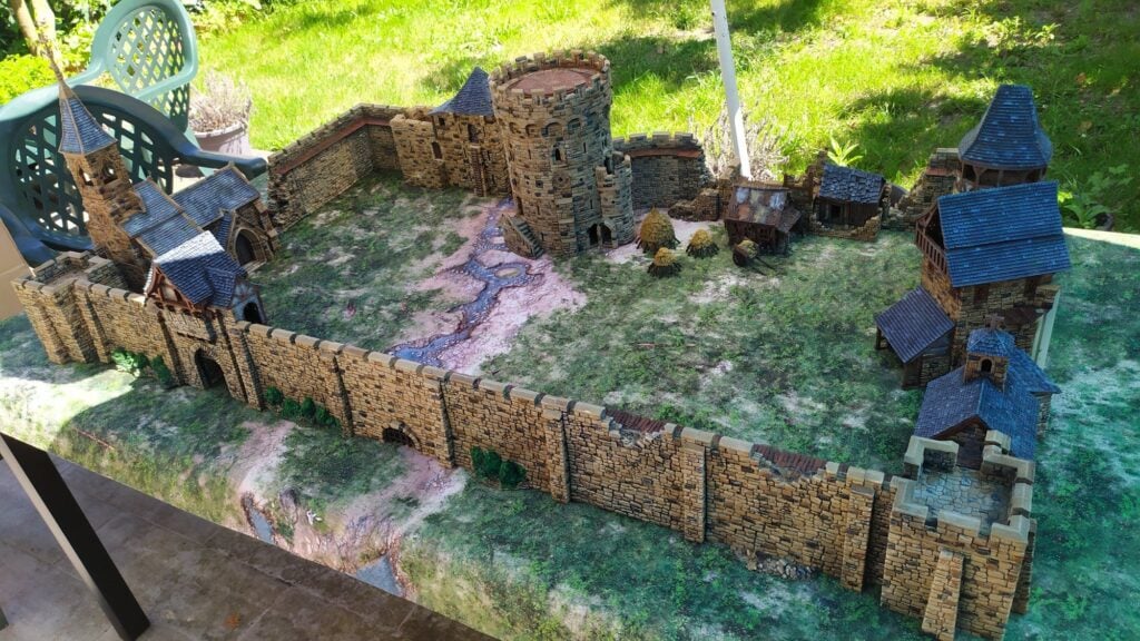 3D printed and painted Throne & Ash Castle