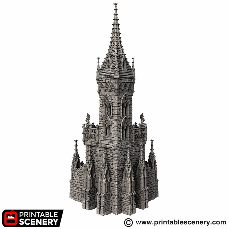 Gothic Cloister Tower STLs