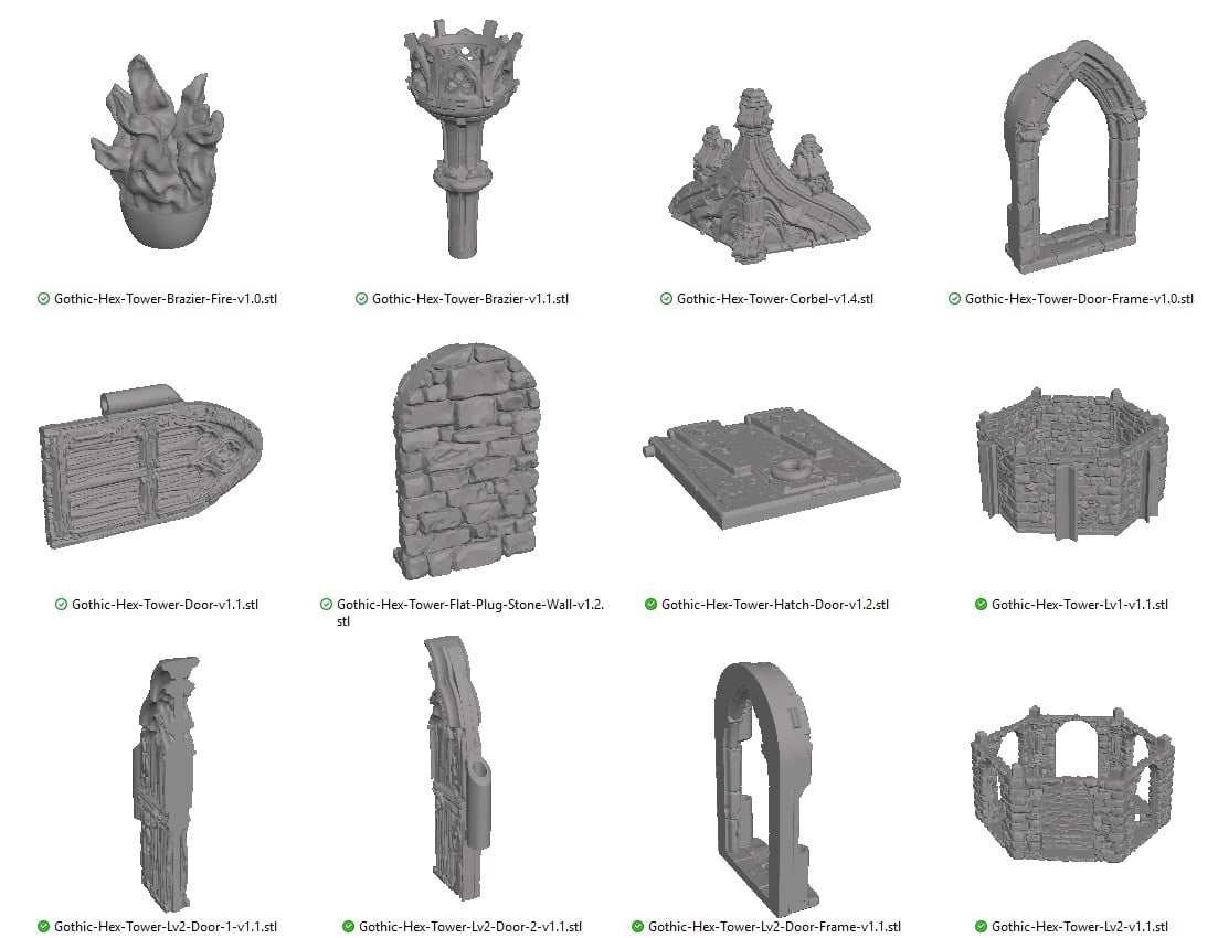 Gothic Hex Tower Reference