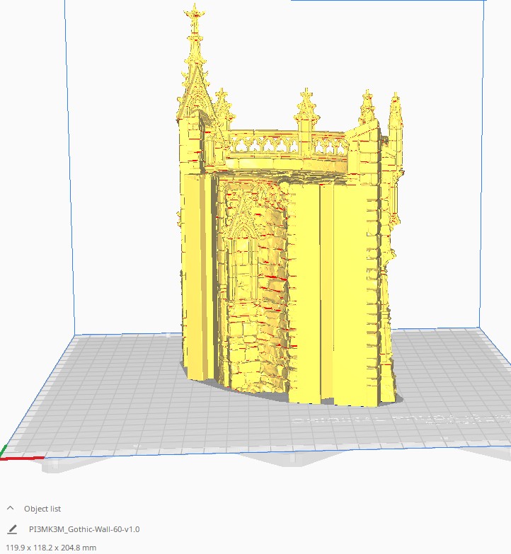 HEX Gothic Castle Walls Measurement