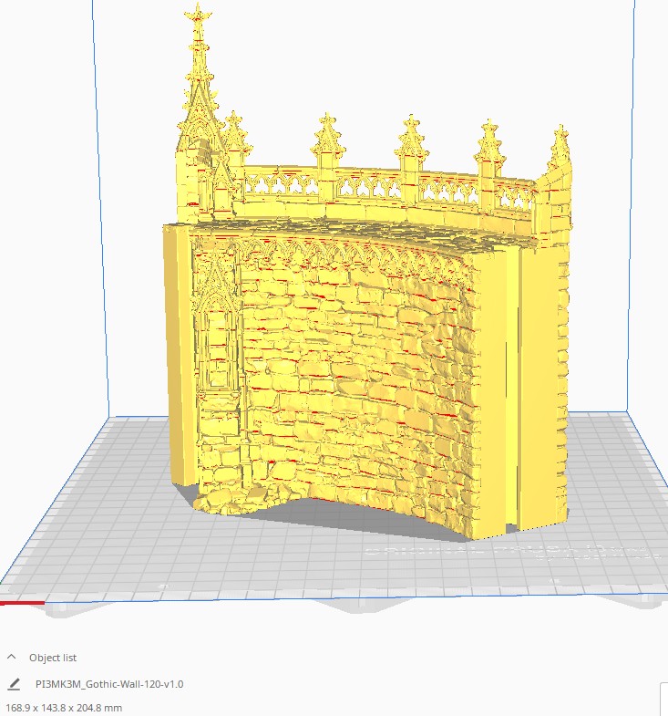 HEX Gothic Castle Walls Measurement