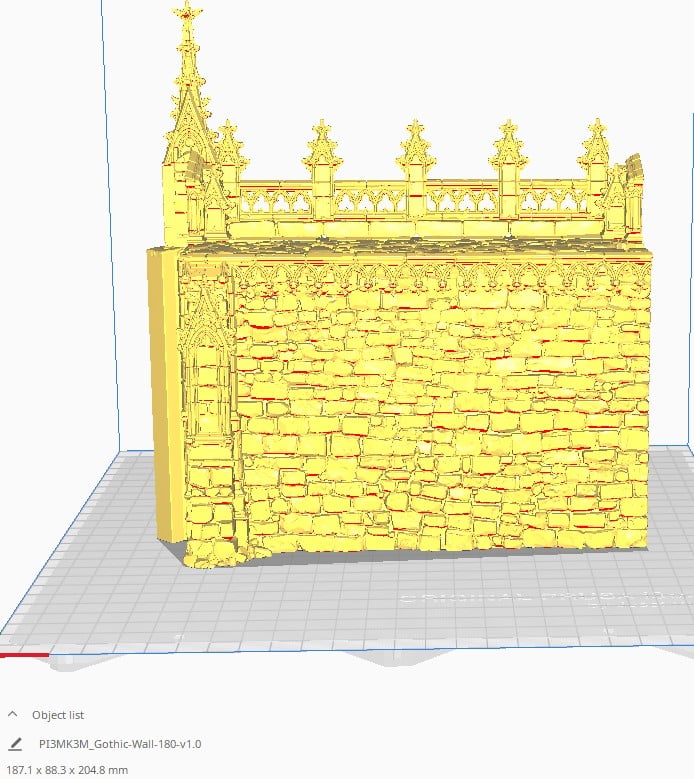 HEX Gothic Castle Walls Measurement