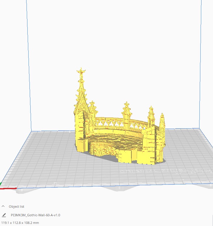 HEX Gothic Castle Walls Measurement