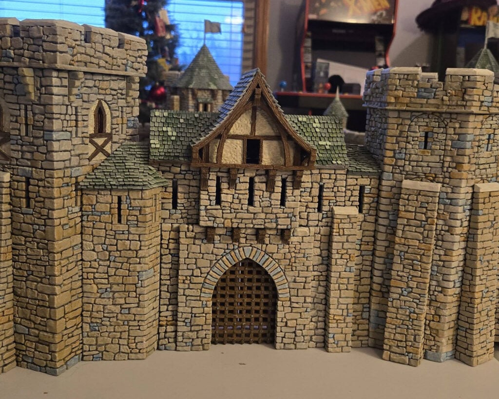 3D printed and painted Throne & Ash Castle