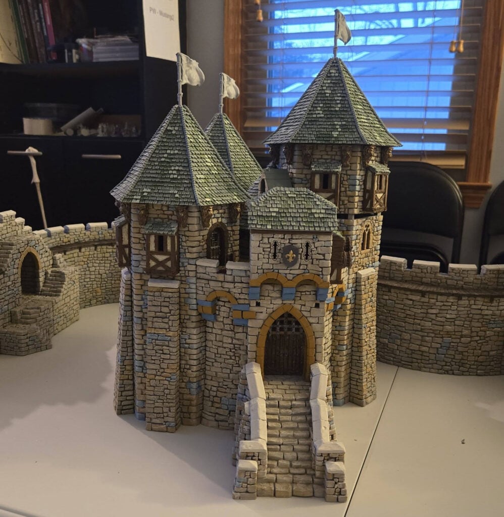 3D printed and painted Throne & Ash Castle
