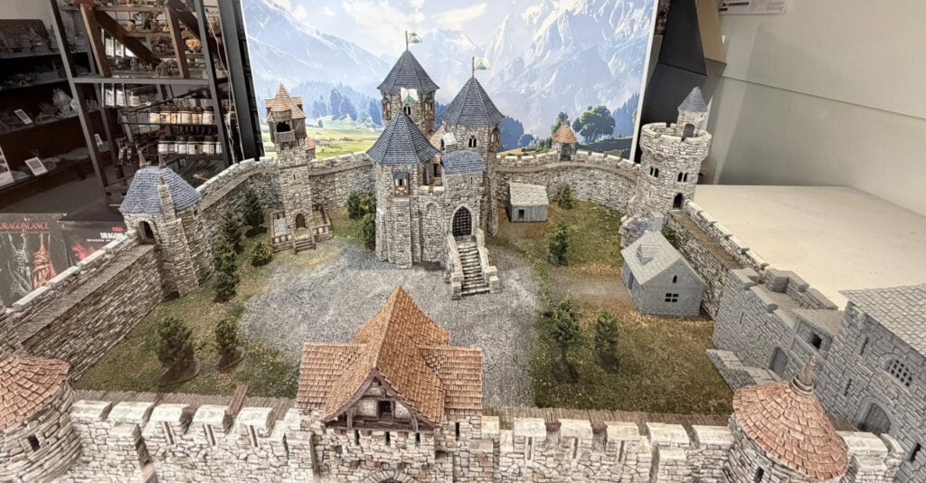 3D printed and painted Throne & Ash Castle