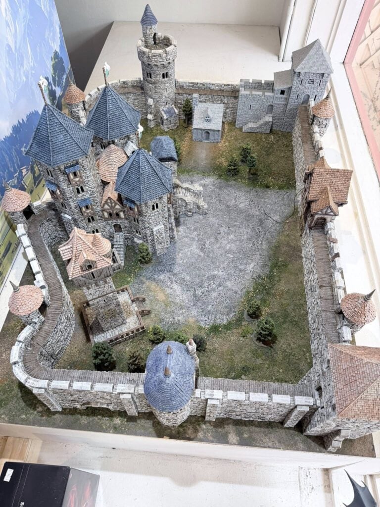 3D printed and painted Throne & Ash Castle