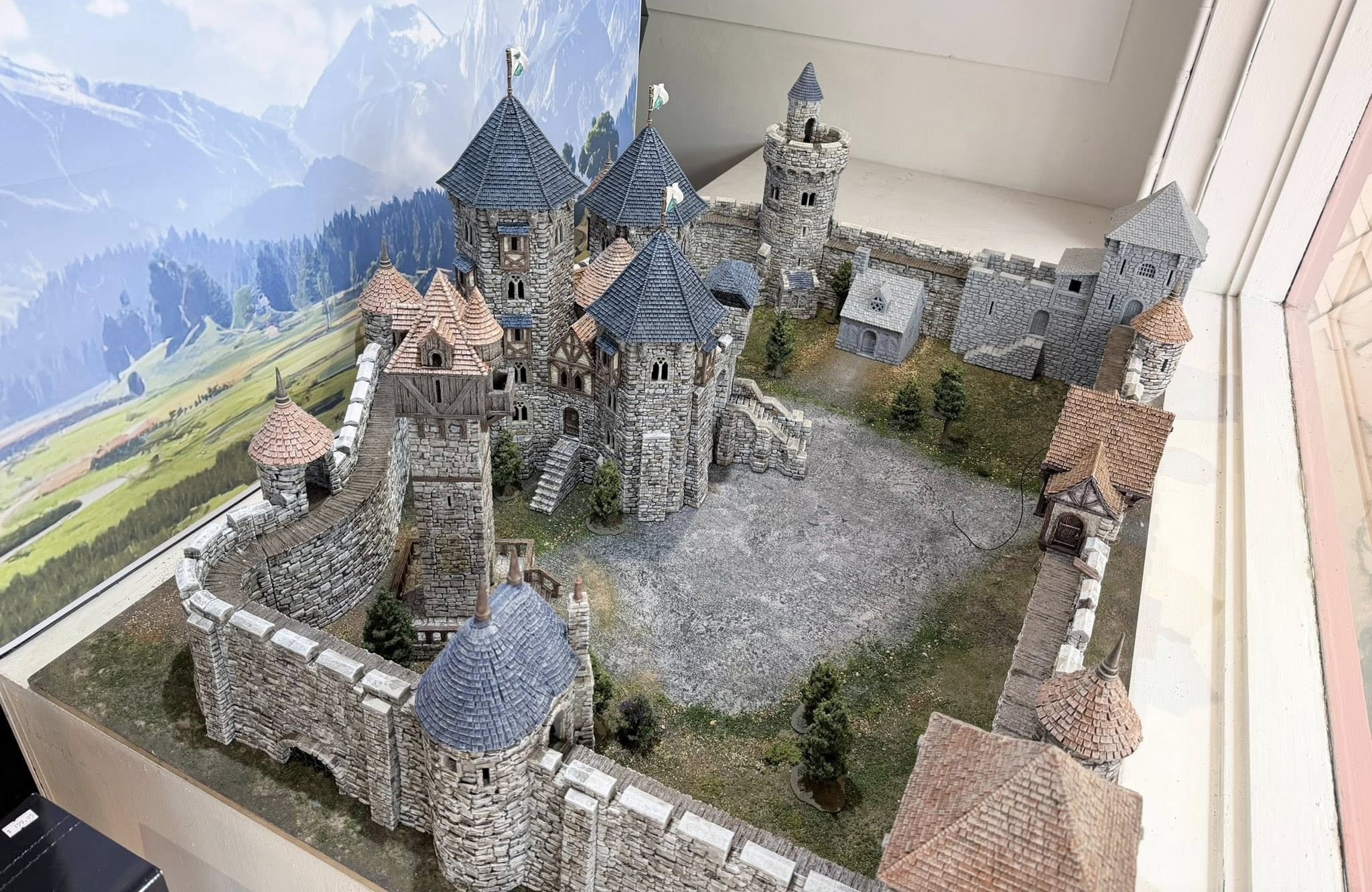 3D printed and painted Throne & Ash Castle