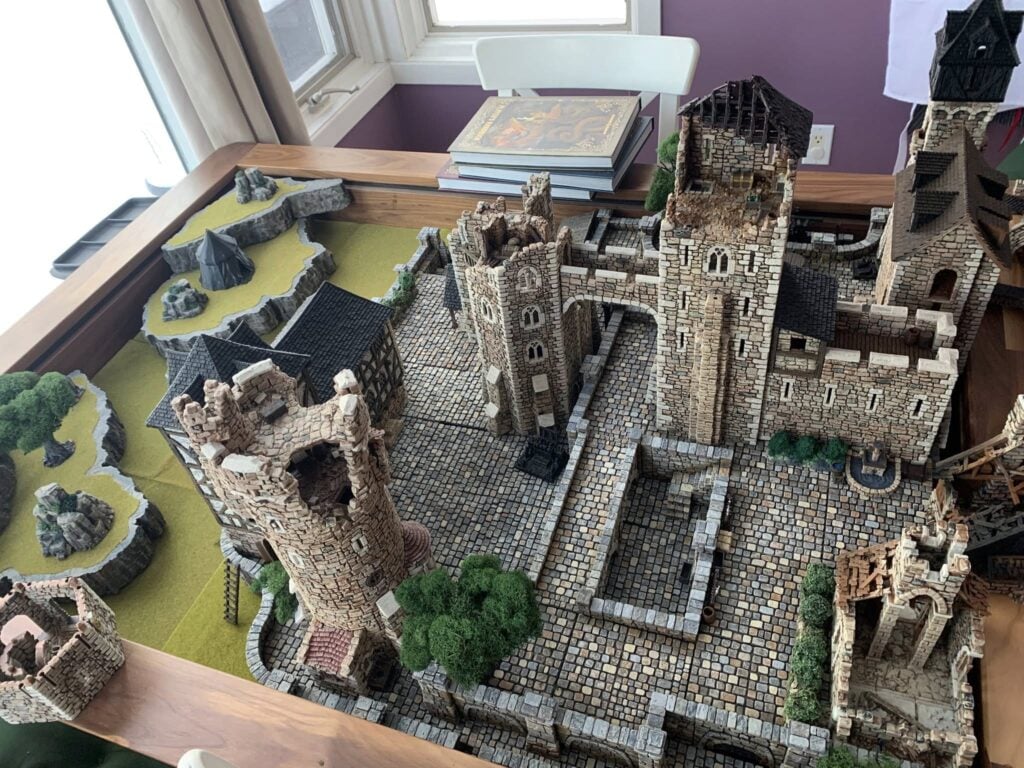 3D printed and painted Throne & Ash Castle