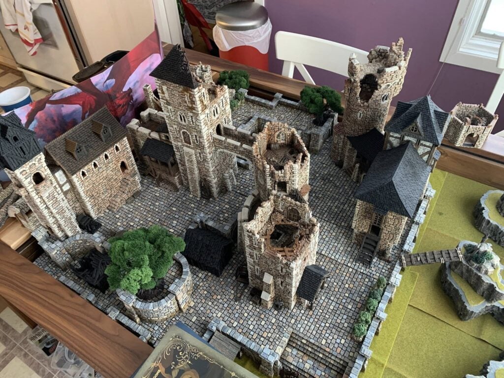 3D printed and painted Throne & Ash Castle